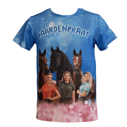 T-Shirt Blauw PaardenpraatTV